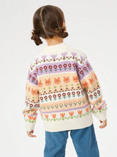 Balabala Girls' High-Neck Sweater Warm Knitted Pullover, Stylish